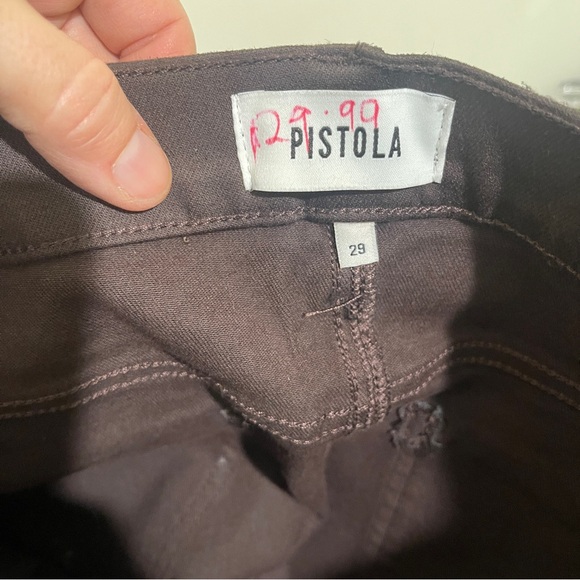 PISTOLA lennon high rise crop bool coated mocha - Picture 6 of 7